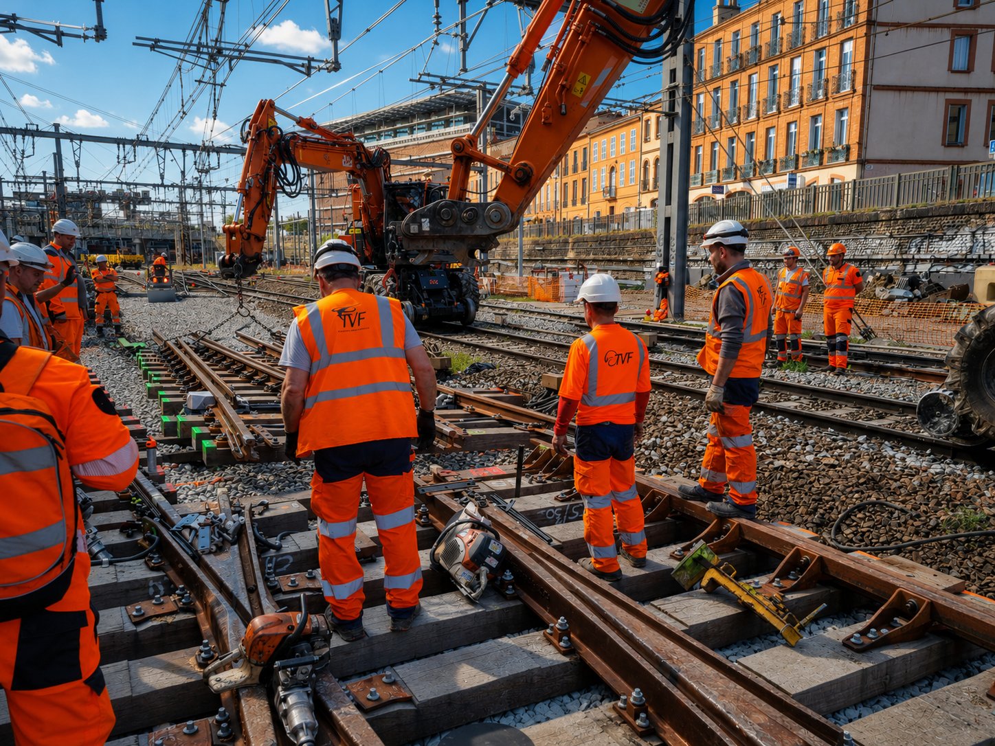 Équipe TVF sur chantier