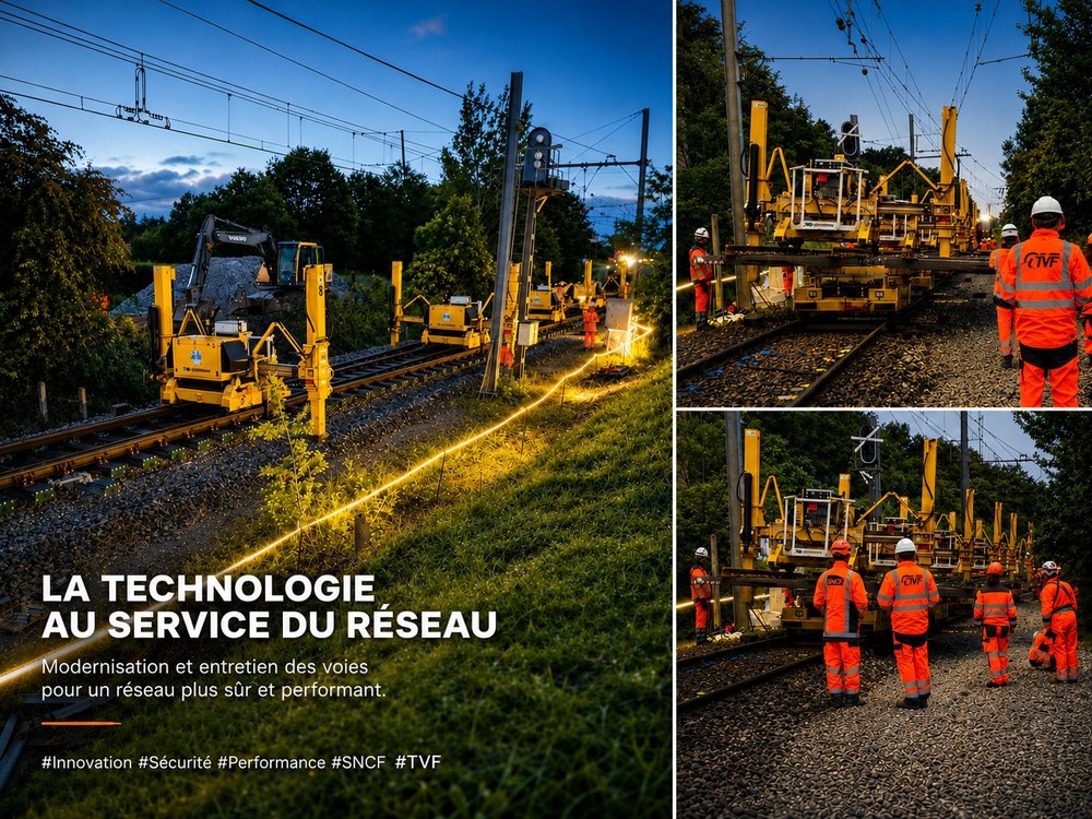 Renouvellement de voie en Occitanie